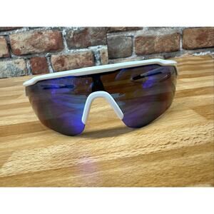Rawlings Adult Baseball Sunglasses Blue Lenses White Frame SR1223 RY2002